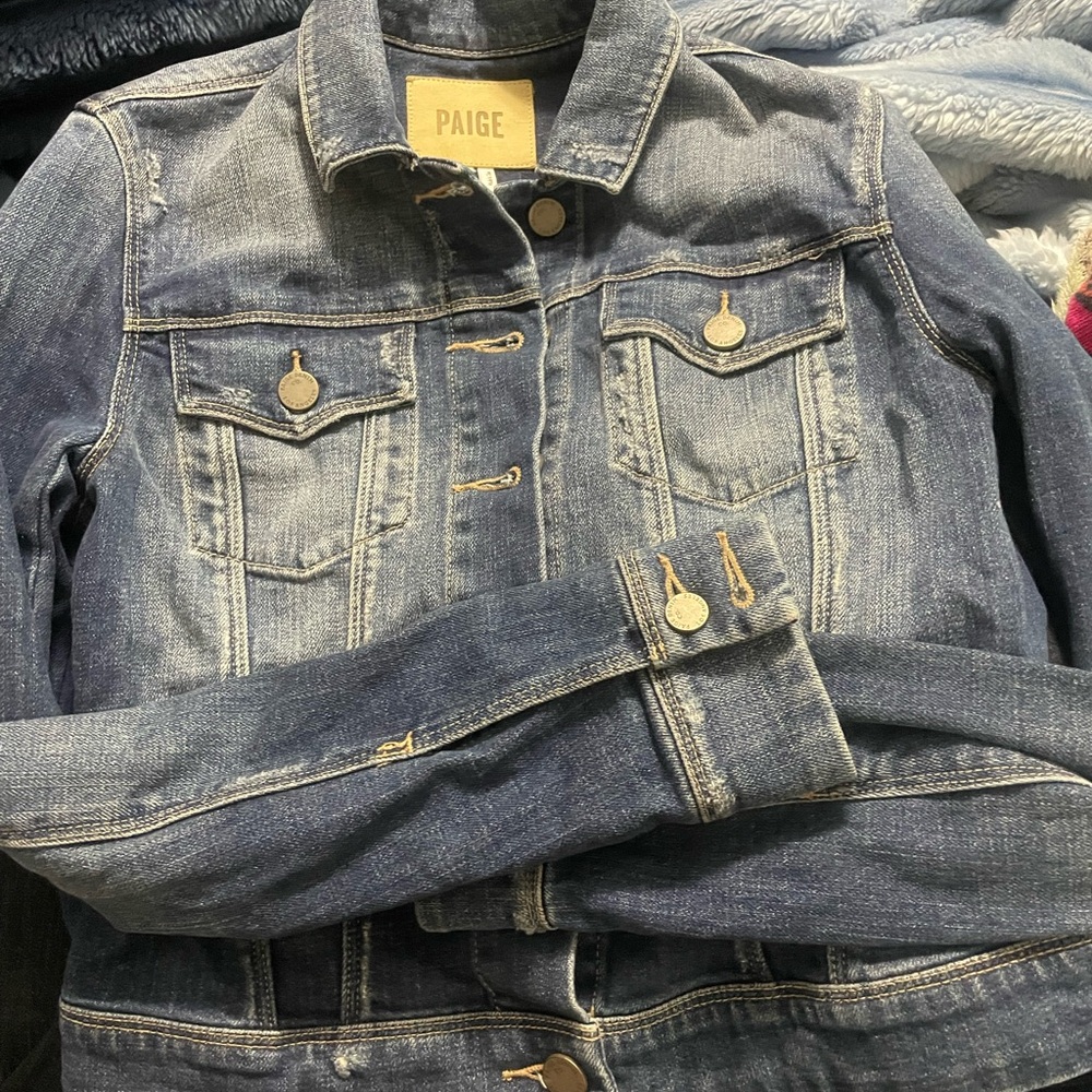 Paige  Denim Jacket - Blue xs